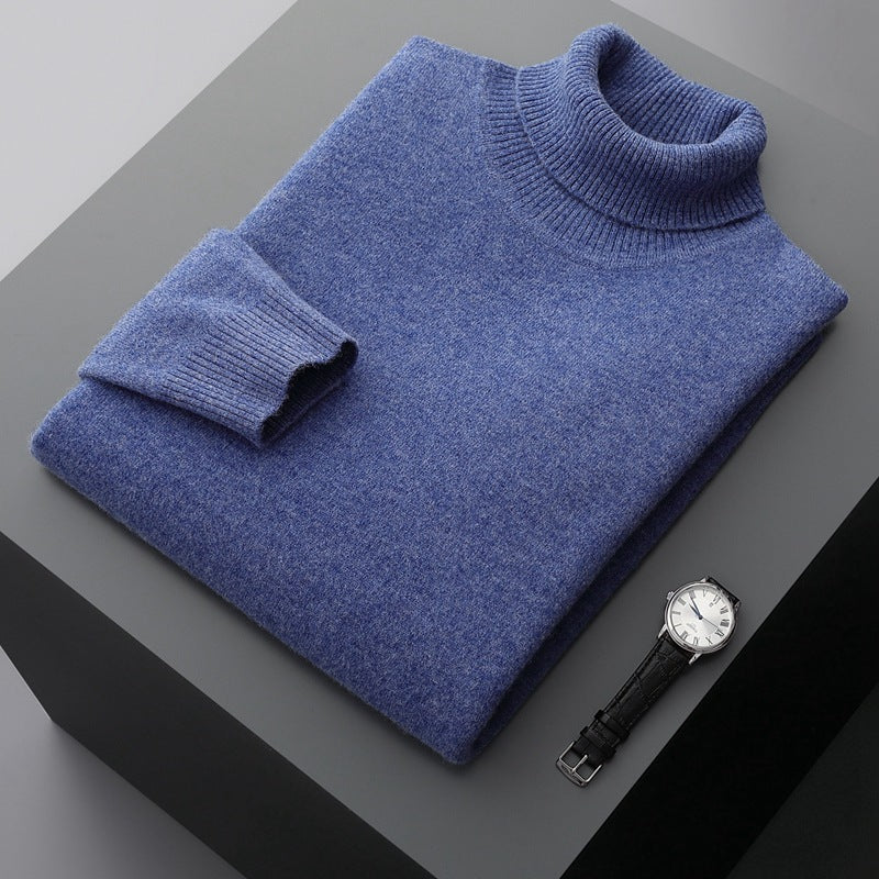 Pull Col Montant en Merino à la Mode