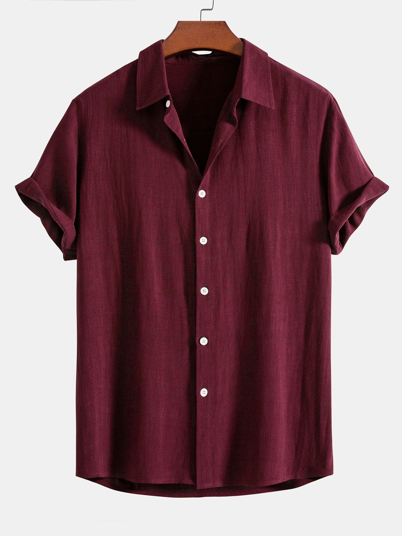 Chemise d'Été en Lin Décontractée pour Homme