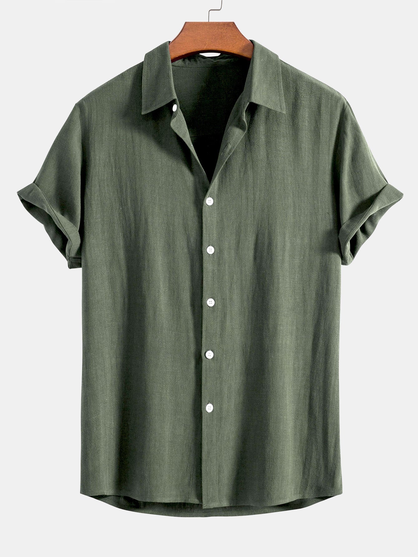 Chemise d'Été en Lin Décontractée pour Homme