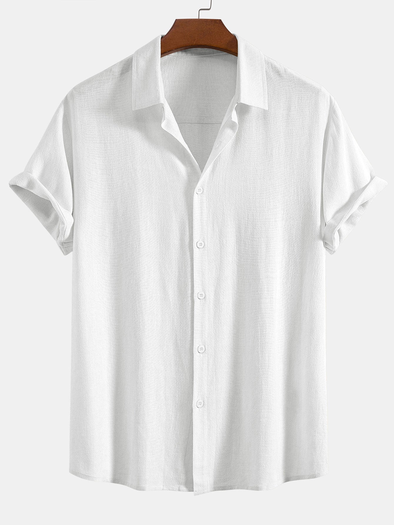 Chemise d'Été en Lin Décontractée pour Homme