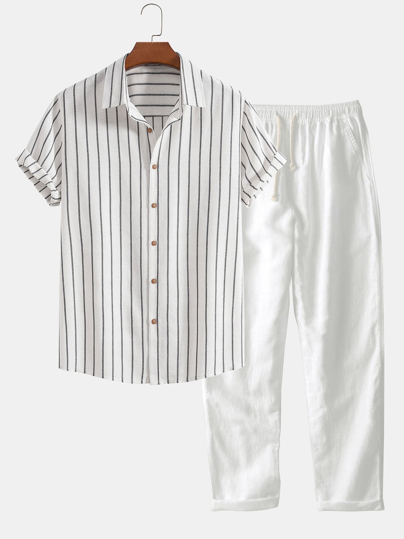 Ensemble Confortable en Lin pour Homme