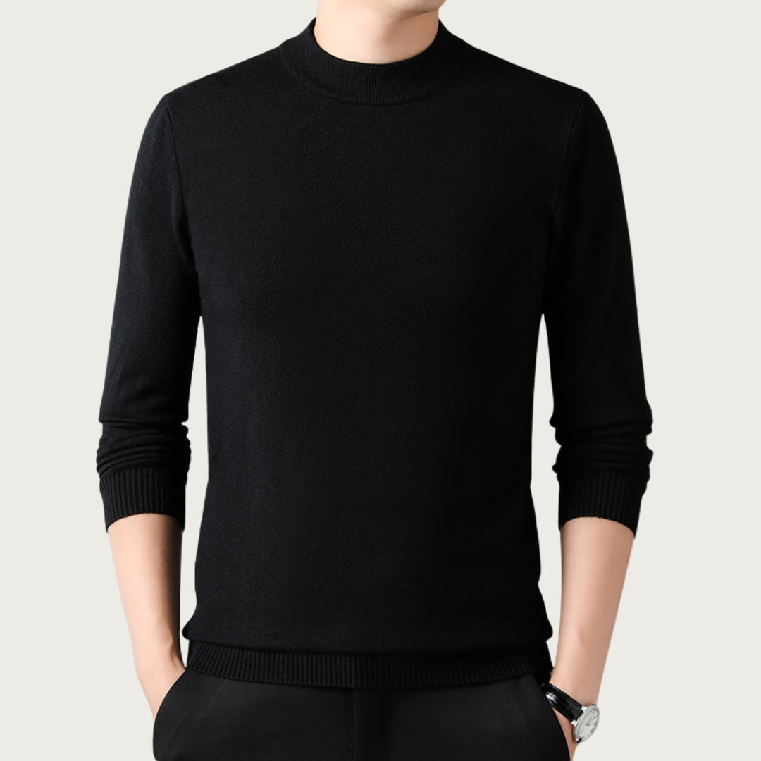 Pull Col Roulé Élégant pour Hommes - Coupe Chaleureuse et Élégante