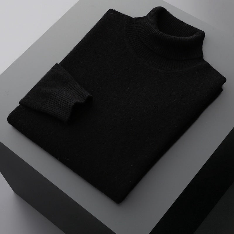 Pull Col Montant en Merino à la Mode