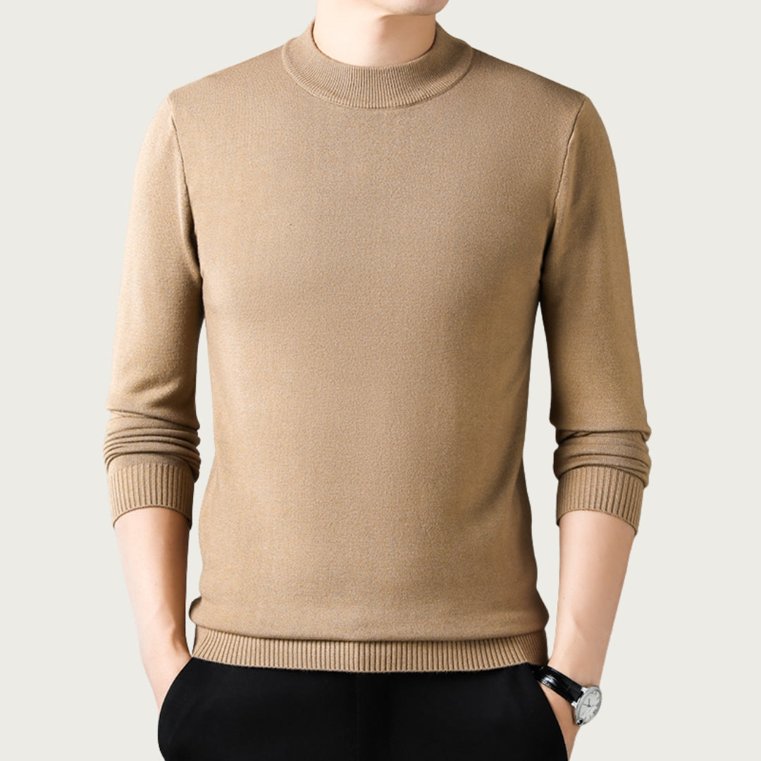 Pull Col Roulé Élégant pour Hommes - Coupe Chaleureuse et Élégante
