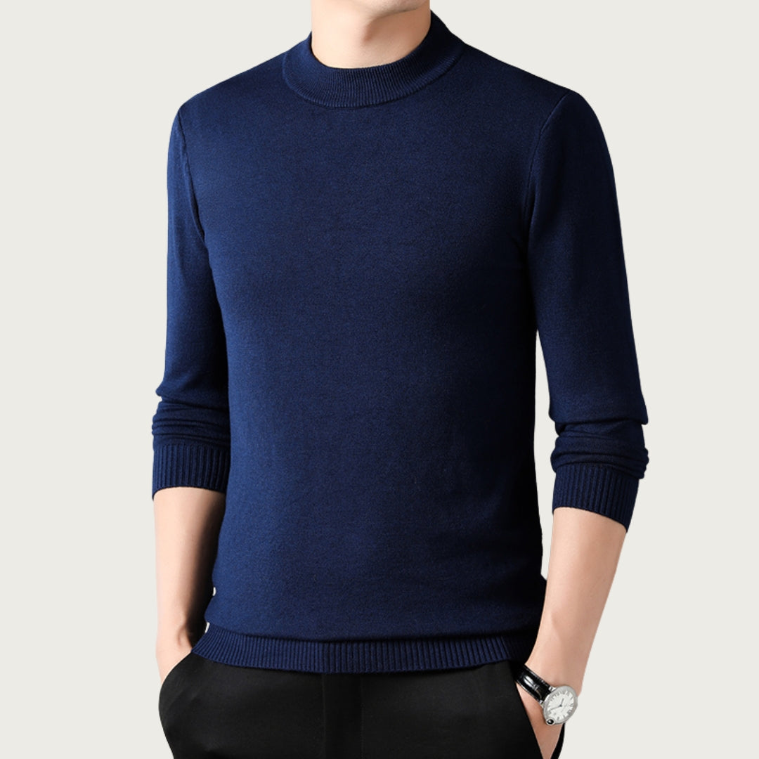 Pull Col Roulé Élégant pour Hommes - Coupe Chaleureuse et Élégante