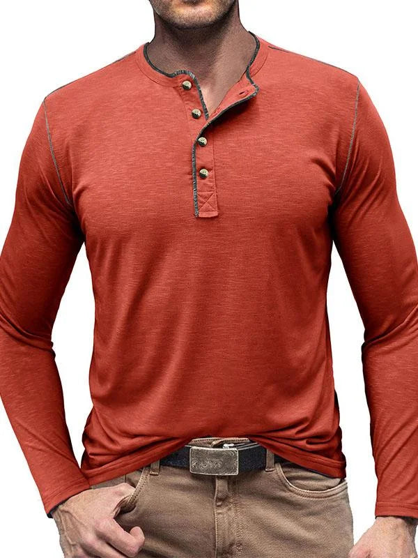 Antoine | T-shirt henley manches longues