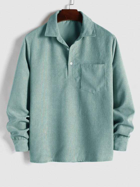 Louis - Pull en Coton Velours Vintage
