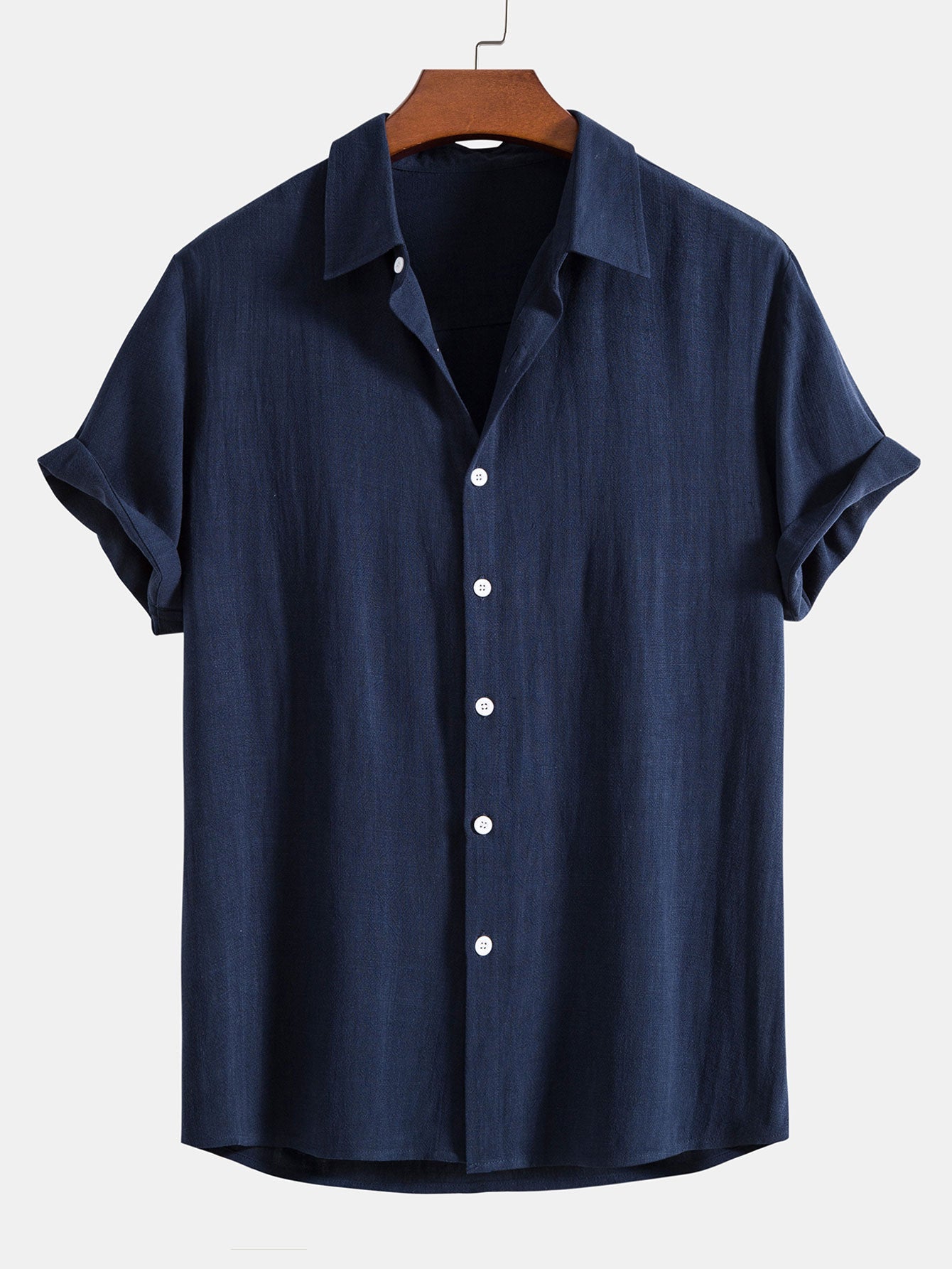 Chemise d'Été en Lin Décontractée pour Homme