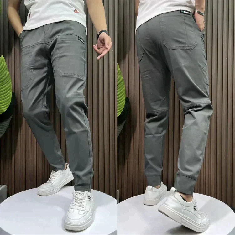 Pantalon Cargo Élastique en Promotion