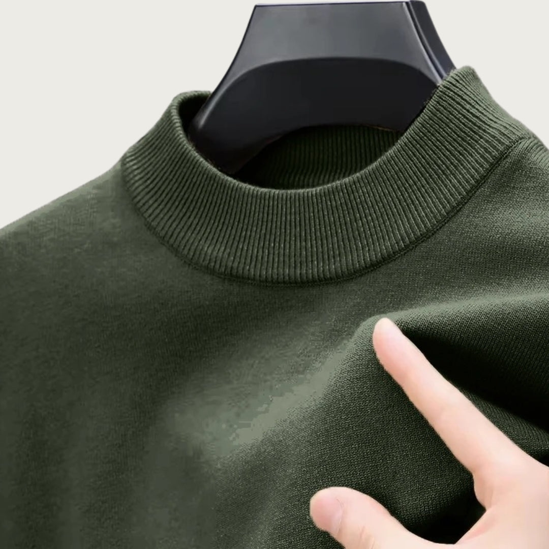 Pull Col Roulé Élégant pour Hommes - Coupe Chaleureuse et Élégante
