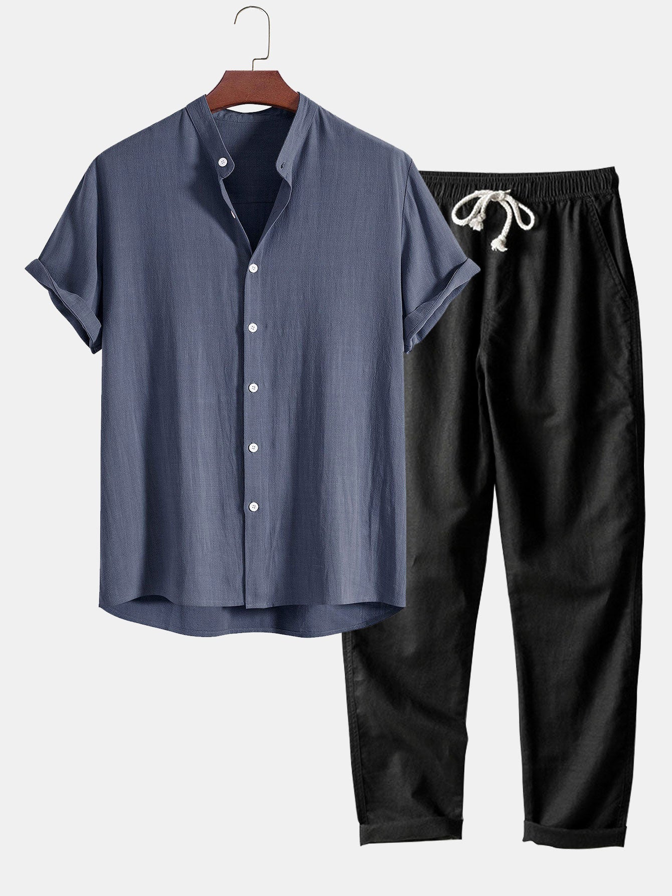 Ensemble en Lin Décontracté pour Homme