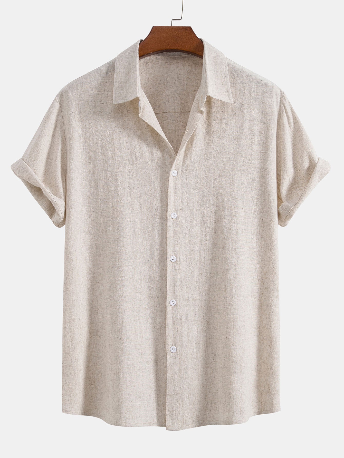 Chemise d'Été en Lin Décontractée pour Homme