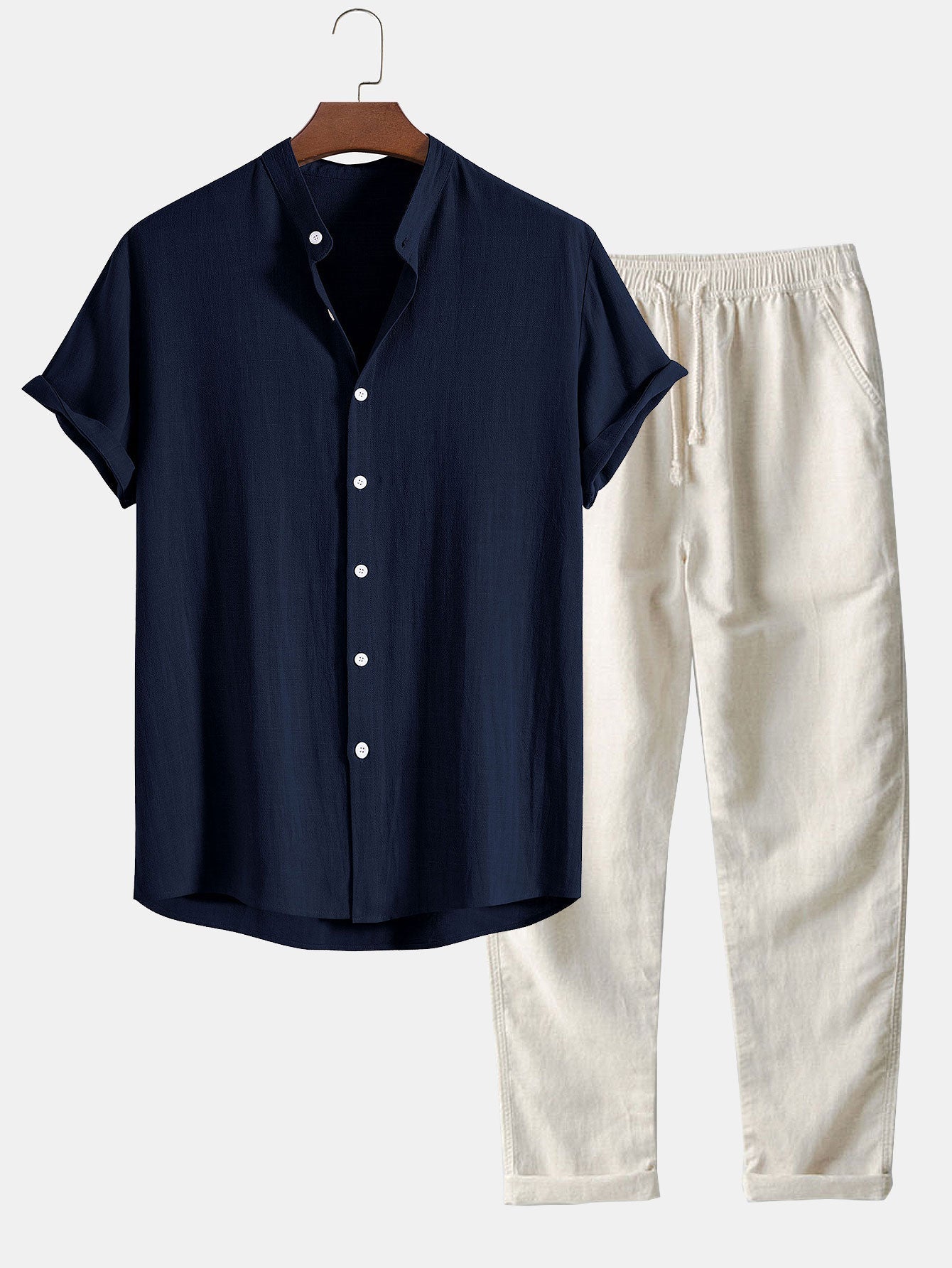 Ensemble en Lin Décontracté pour Homme