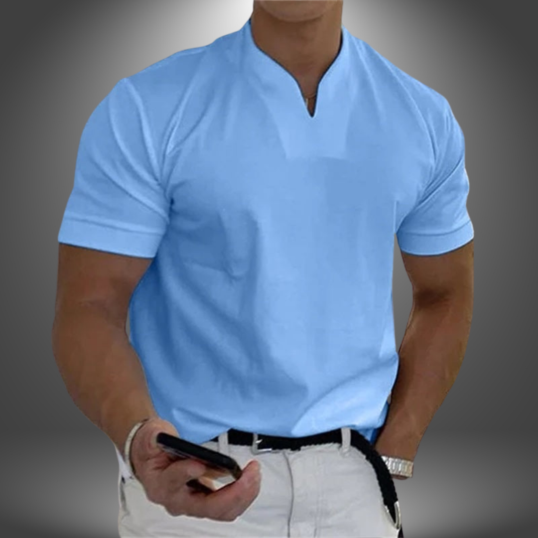Chemise Élégante à Col V Casual