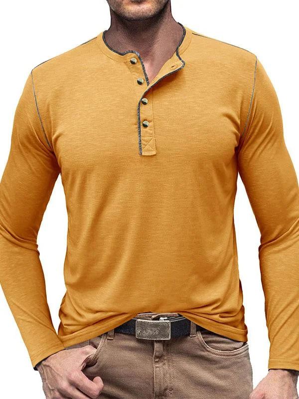 Antoine | T-shirt henley manches longues