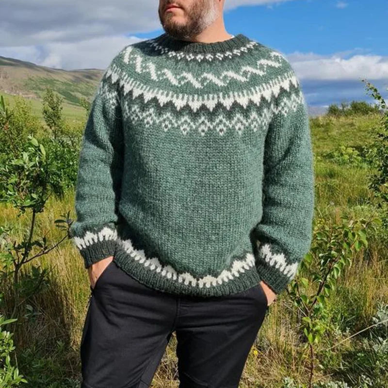Charles - Pull Thermique Vintage pour Homme