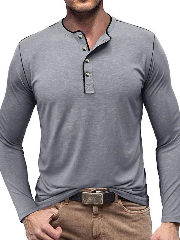 Antoine | T-shirt henley manches longues
