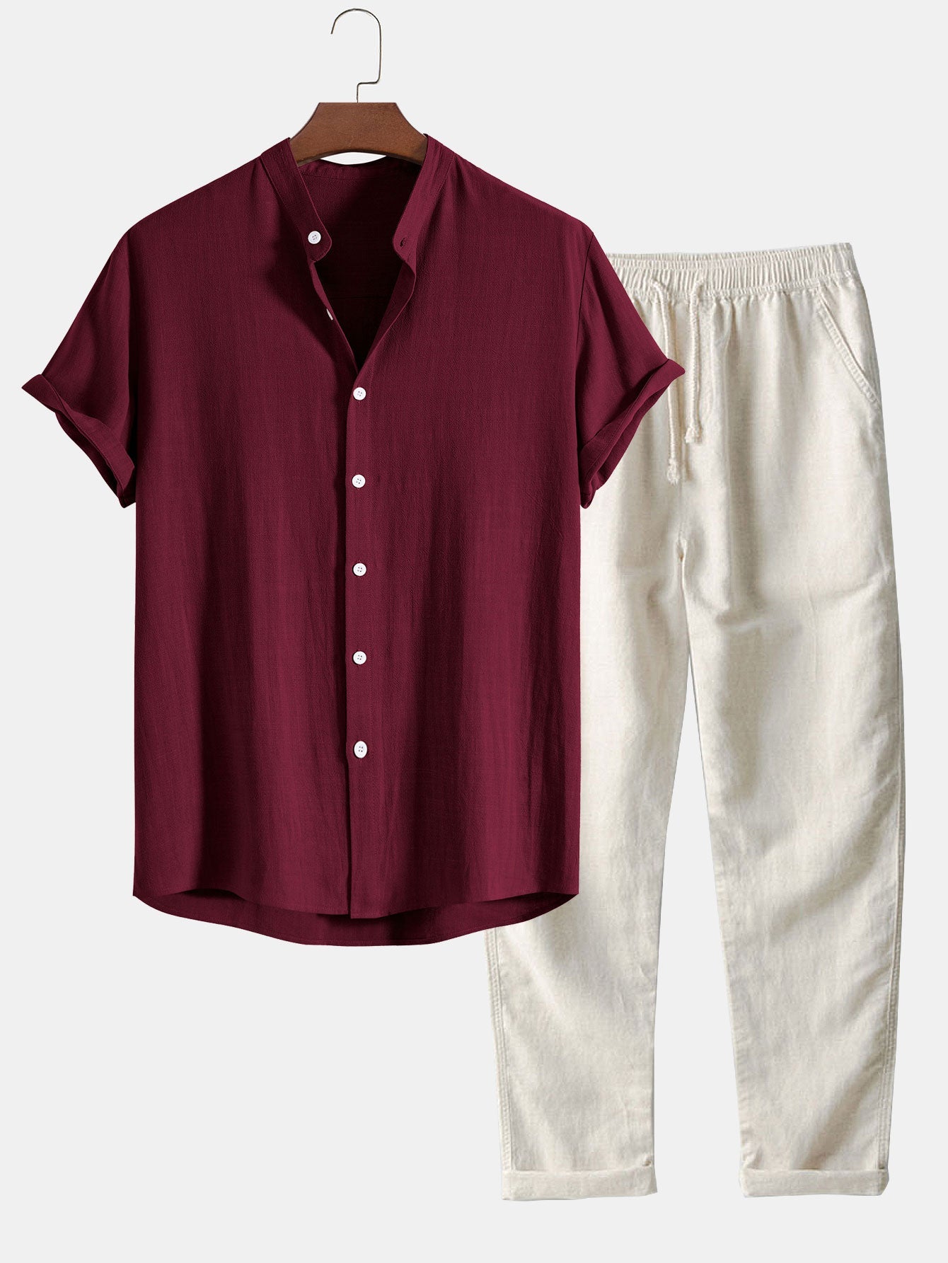 Ensemble en Lin Décontracté pour Homme