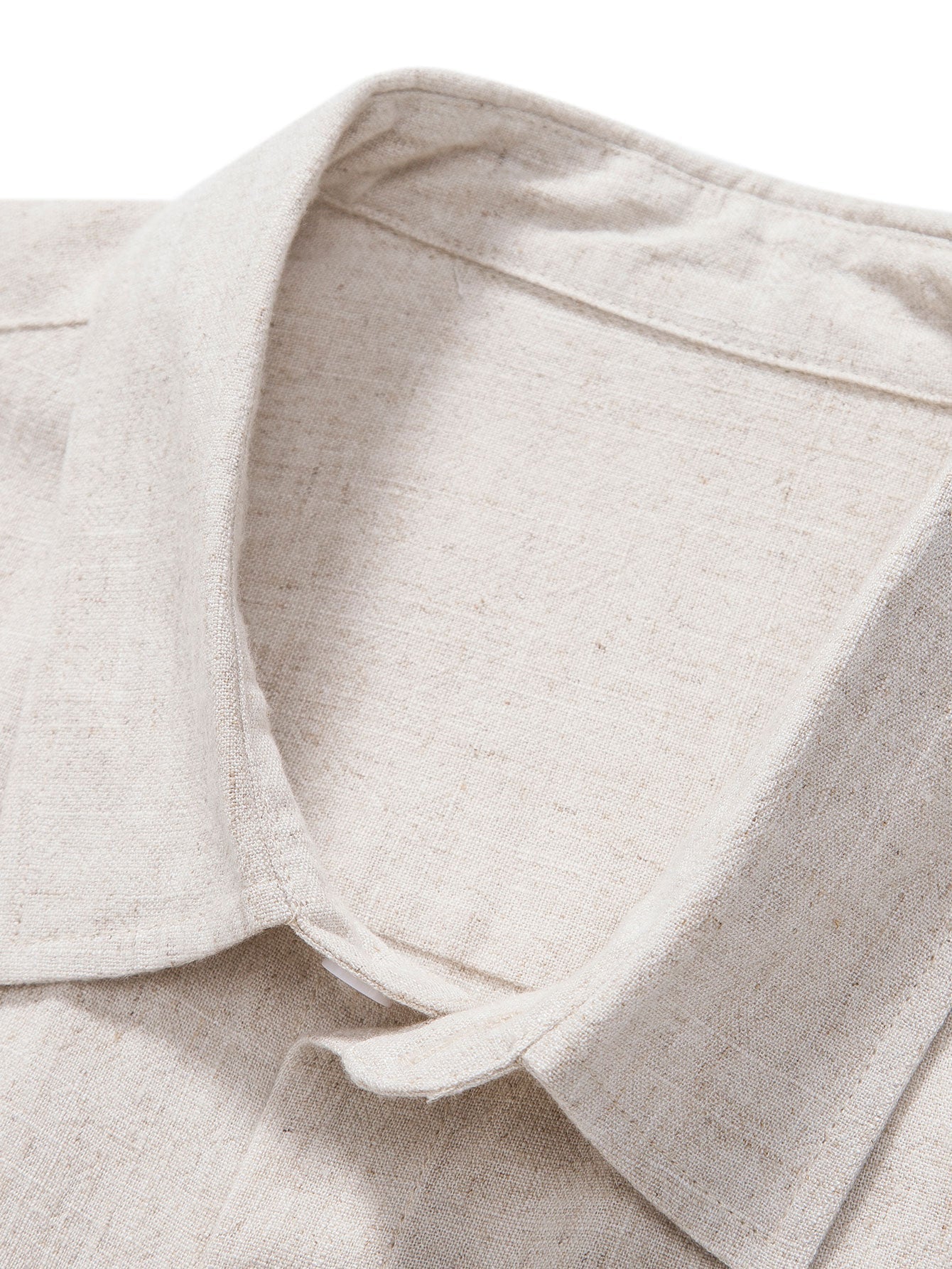 Chemise d'Été en Lin Décontractée pour Homme