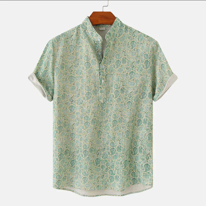Chemise Henley Imprimée Élégante