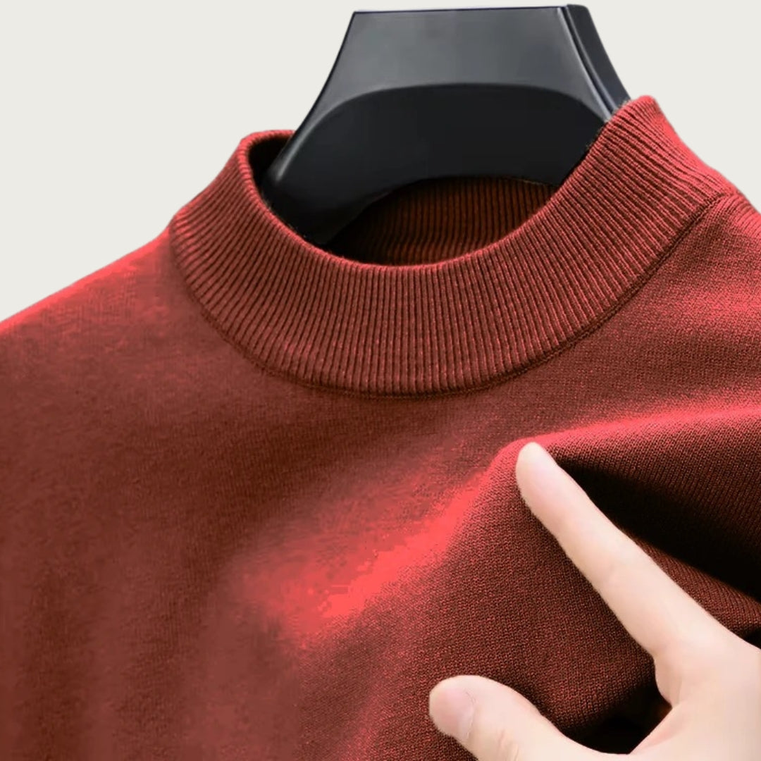 Pull Col Roulé Élégant pour Hommes - Coupe Chaleureuse et Élégante