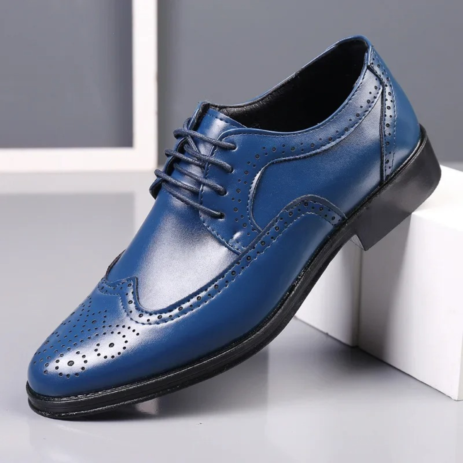 Hanzere | Chaussures de Costume Brogue pour Hommes en Cuir de Veau