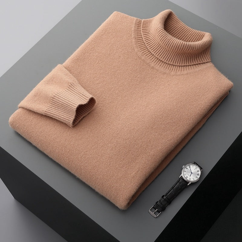 Pull Col Montant en Merino à la Mode