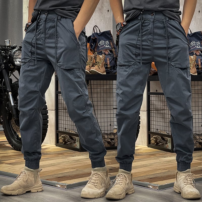 Pantalon Cargo Élastique en Spandex