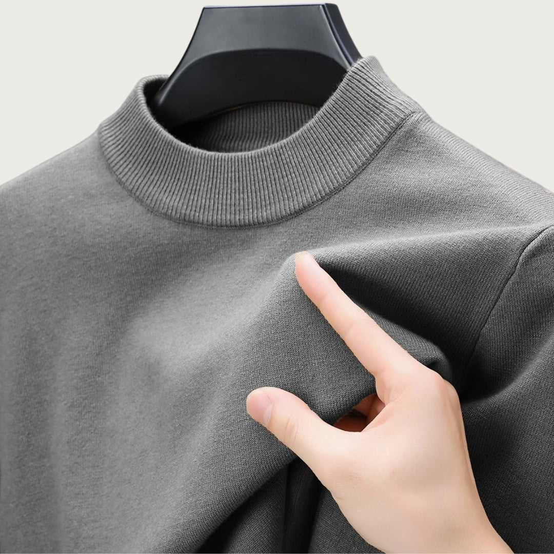 Pull Col Roulé Élégant pour Hommes - Coupe Chaleureuse et Élégante