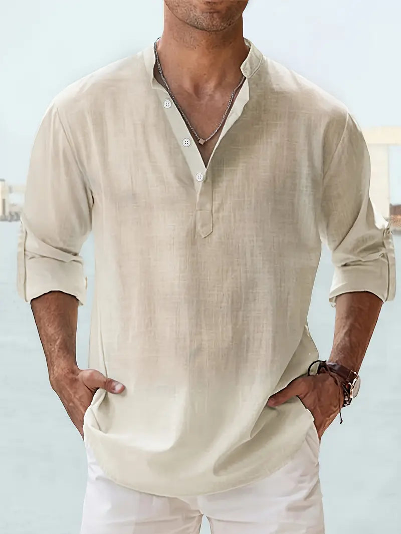 Homme Élitaire - Chemise d'été en lin
