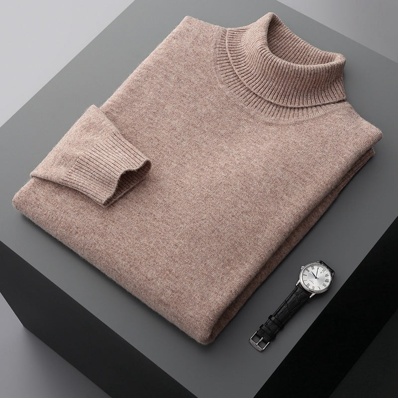 Pull Col Montant en Merino à la Mode