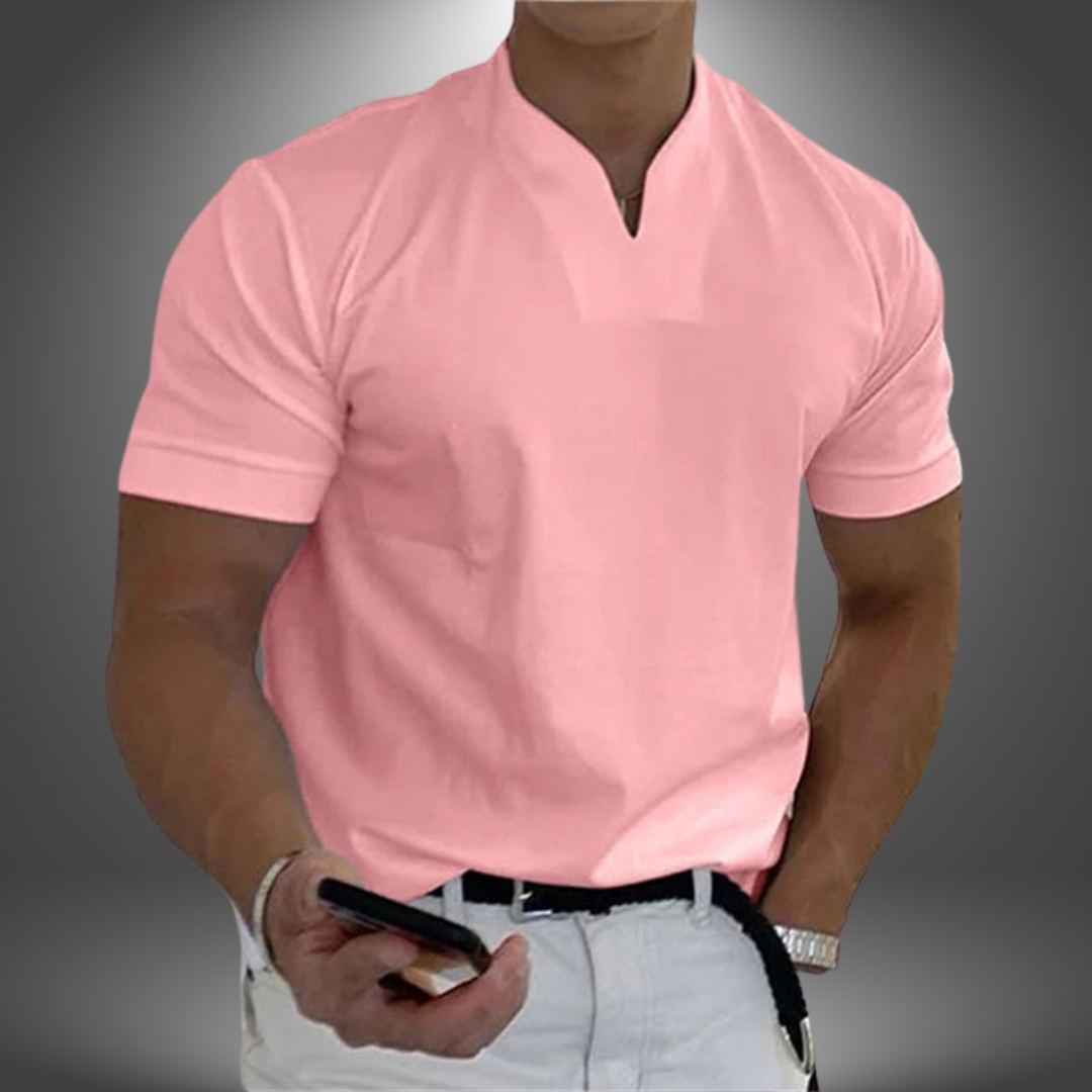 Chemise Élégante à Col V Casual