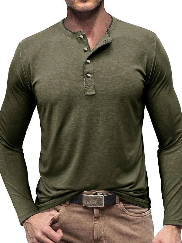 Antoine | T-shirt henley manches longues