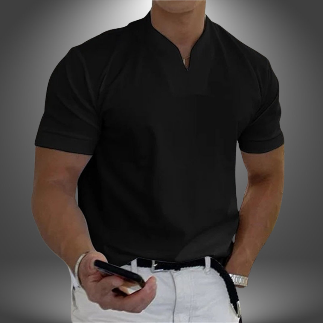 Chemise Élégante à Col V Casual
