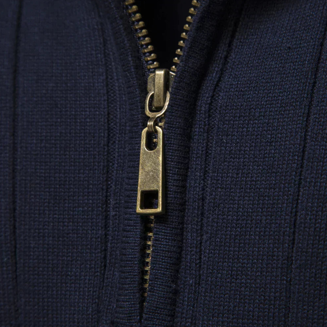 Tom | Pull à col zippé manches longues pour homme