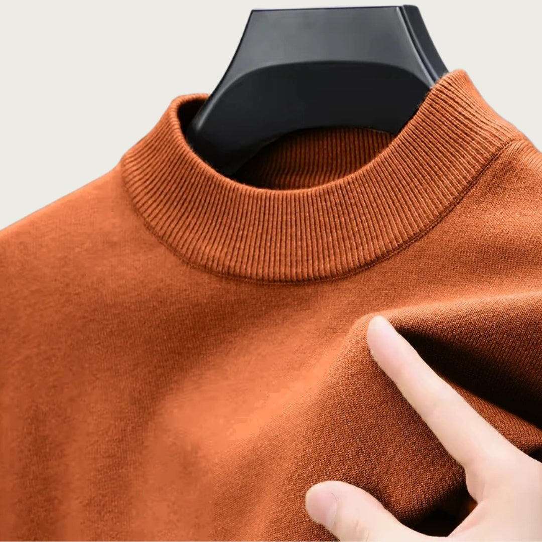 Pull Col Roulé Élégant pour Hommes - Coupe Chaleureuse et Élégante