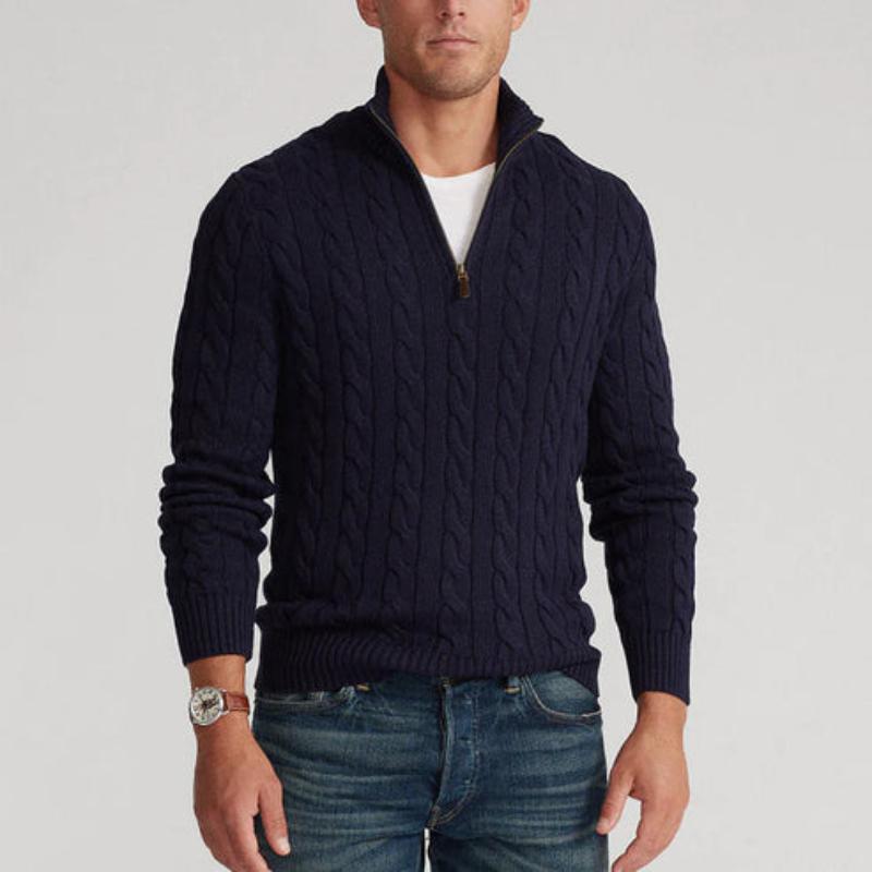 Nathan | Pull demi-zip élégant pour homme