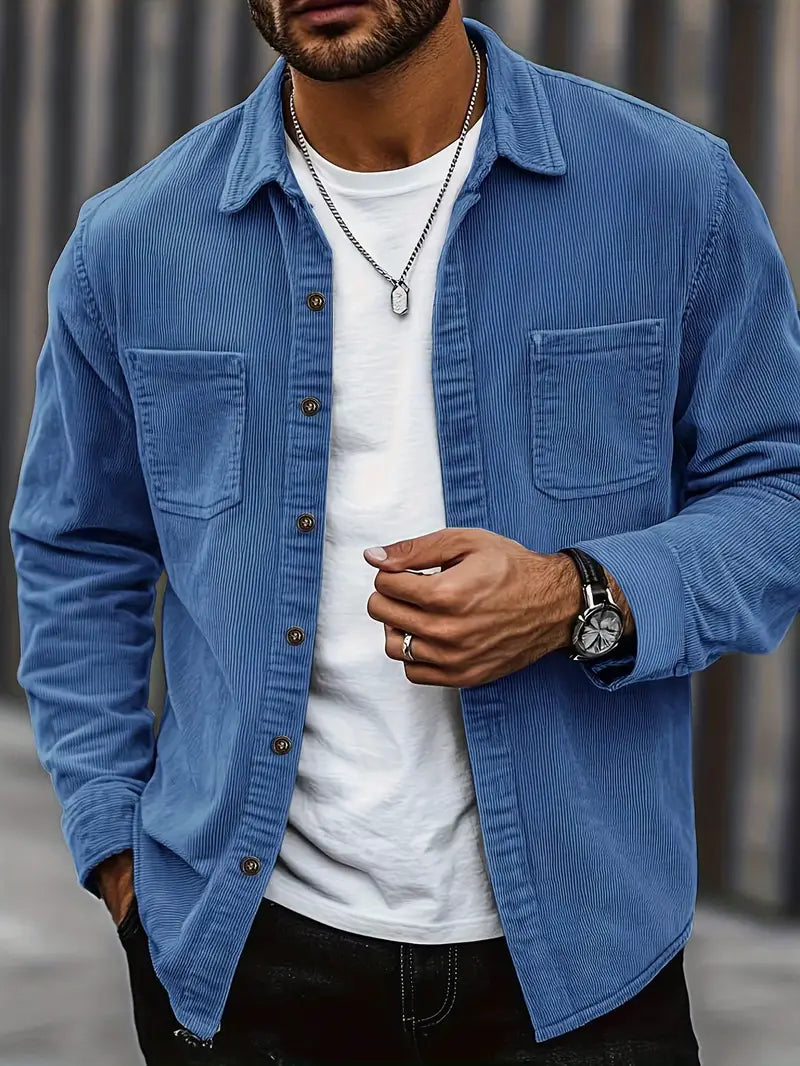 Elon - Chemise en Velours Côtelé Stylée