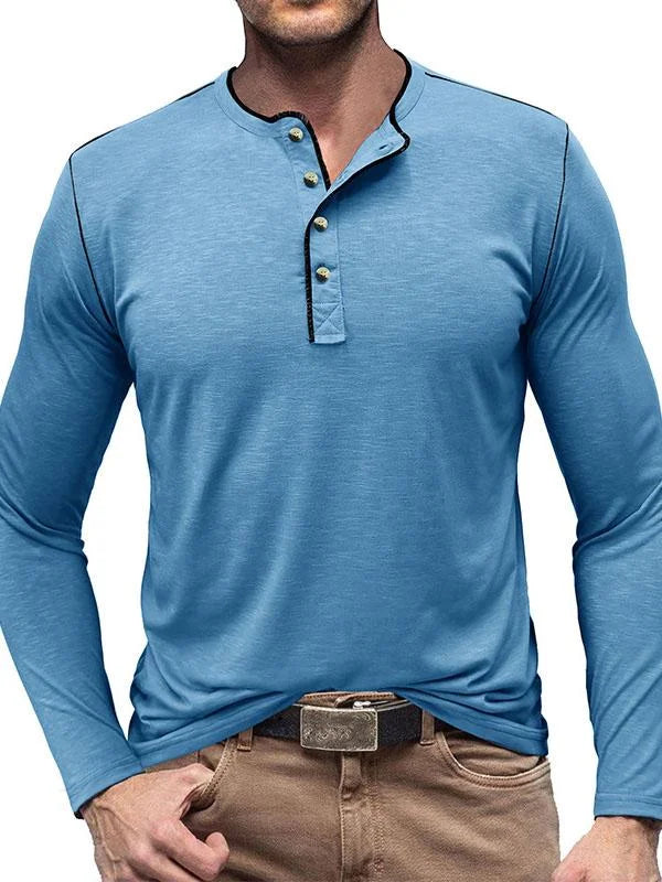 Antoine | T-shirt henley manches longues
