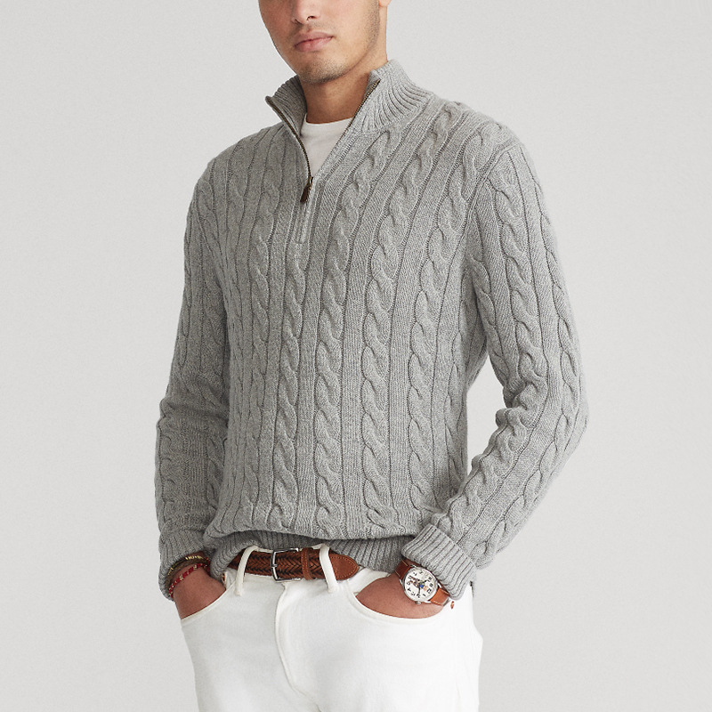 Nathan | Pull demi-zip élégant pour homme