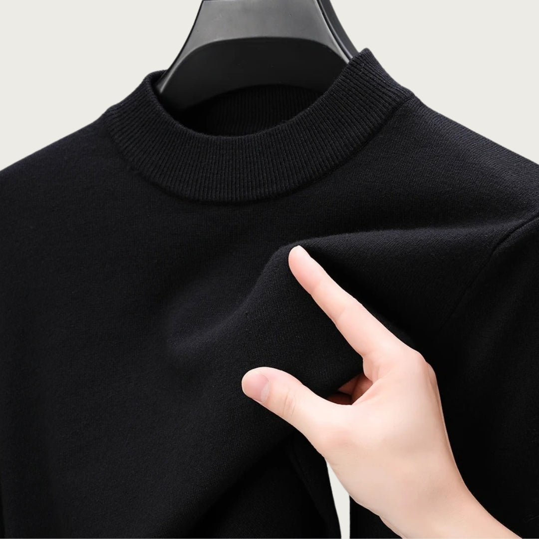 Pull Col Roulé Élégant pour Hommes - Coupe Chaleureuse et Élégante