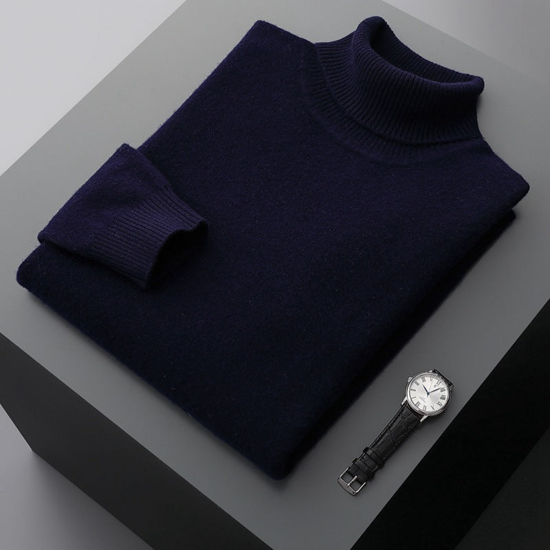 Pull Col Montant en Merino à la Mode