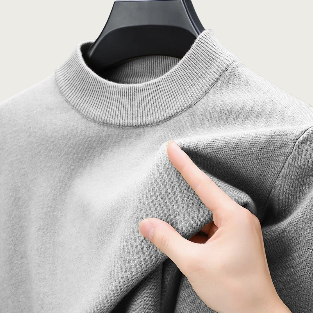 Pull Col Roulé Élégant pour Hommes - Coupe Chaleureuse et Élégante