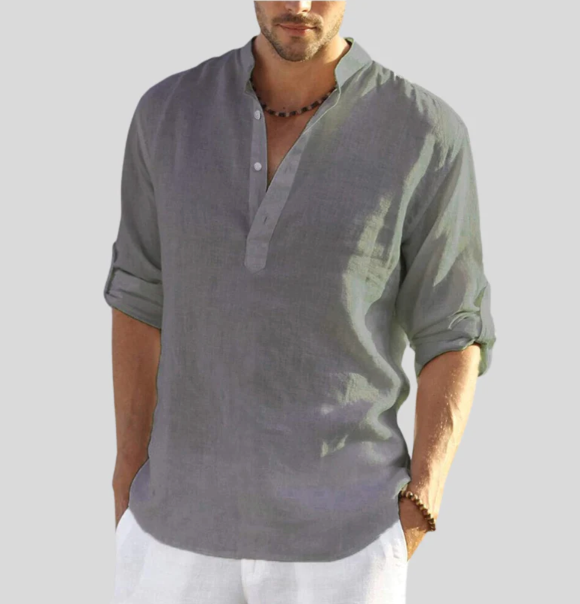 Chemise en Lin Homme Été Premium