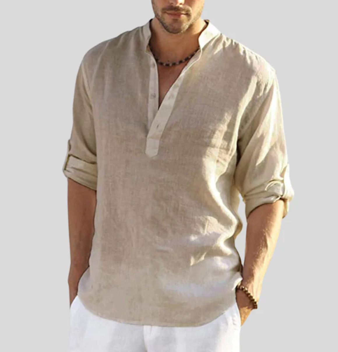 Chemise en Lin Homme Été Premium