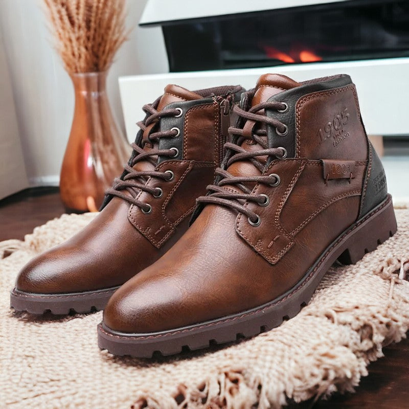 Bottines en Cuir Haut de Gamme pour Style et Confort