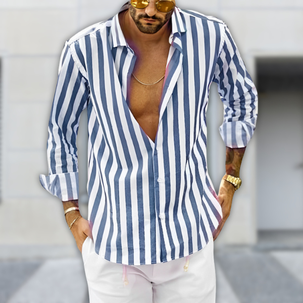 Chemise d'Été Rayée pour Homme