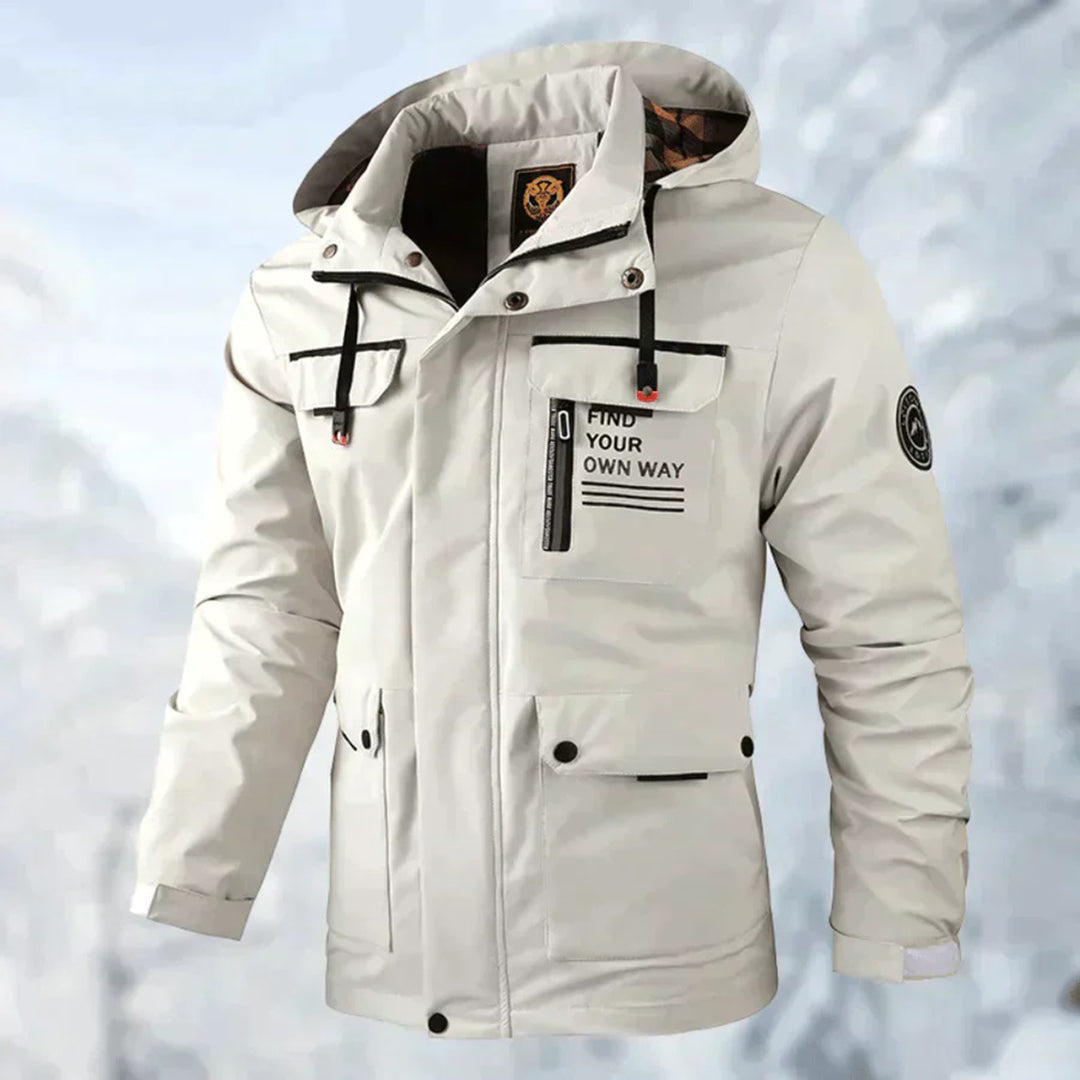 Léo | Veste imperméable homme avec capuche élégante