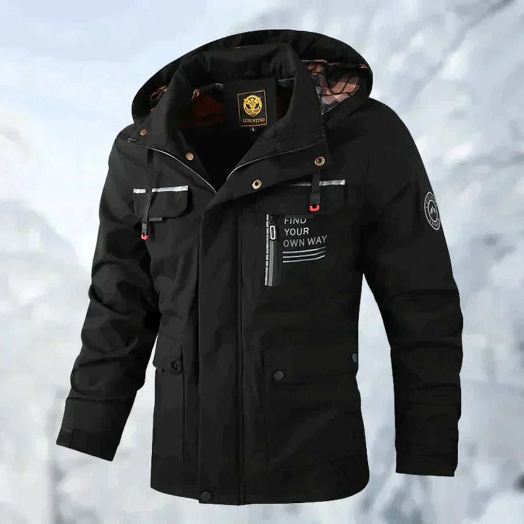 Léo | Veste imperméable homme avec capuche élégante