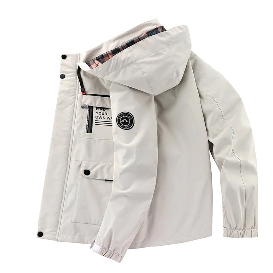Léo | Veste imperméable homme avec capuche élégante